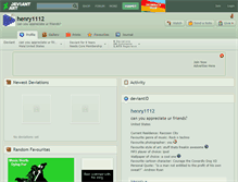 Tablet Screenshot of henry1112.deviantart.com