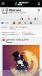 Mobile Screenshot of etherland.deviantart.com