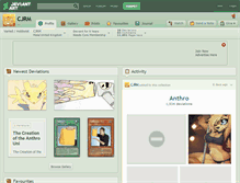Tablet Screenshot of cjrm.deviantart.com