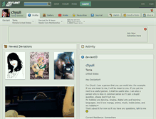 Tablet Screenshot of chyuii.deviantart.com