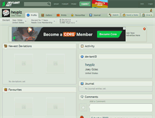 Tablet Screenshot of heyplz.deviantart.com