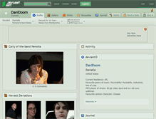 Tablet Screenshot of danidoom.deviantart.com