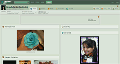 Desktop Screenshot of beautycanbedecieving.deviantart.com