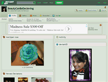 Tablet Screenshot of beautycanbedecieving.deviantart.com