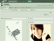 Tablet Screenshot of christamr.deviantart.com