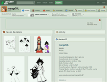 Tablet Screenshot of mangas0l.deviantart.com