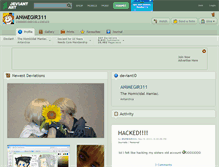 Tablet Screenshot of animegir311.deviantart.com