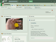 Tablet Screenshot of constalina.deviantart.com