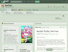 Tablet Screenshot of ojoutsuki.deviantart.com