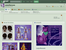 Tablet Screenshot of ladyofnemesis.deviantart.com