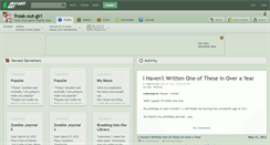 Desktop Screenshot of freak-out-girl.deviantart.com