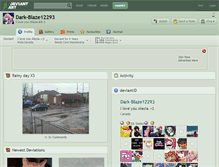 Tablet Screenshot of dark-blaze12293.deviantart.com