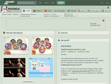 Tablet Screenshot of electralux.deviantart.com