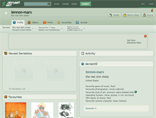Tablet Screenshot of lennon-marx.deviantart.com