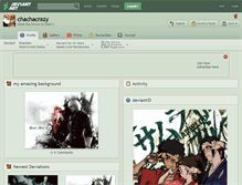 Tablet Screenshot of chachacrazy.deviantart.com