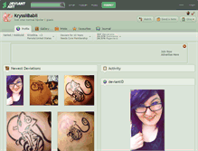 Tablet Screenshot of kryssiibabii.deviantart.com