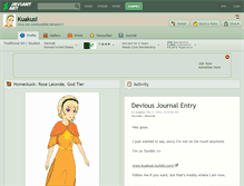 Tablet Screenshot of kuakusi.deviantart.com