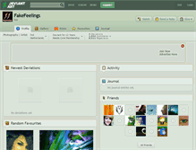 Tablet Screenshot of fakefeelings.deviantart.com