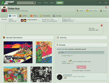 Tablet Screenshot of onion-kun.deviantart.com