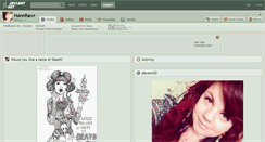 Desktop Screenshot of hannrawr.deviantart.com