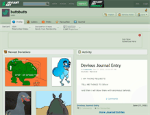 Tablet Screenshot of buttsbutts.deviantart.com