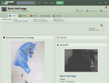 Tablet Screenshot of black-wolf-mage.deviantart.com