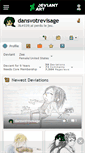 Mobile Screenshot of dansvotrevisage.deviantart.com