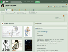 Tablet Screenshot of dansvotrevisage.deviantart.com