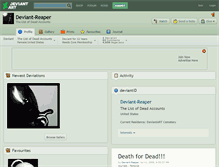 Tablet Screenshot of deviant-reaper.deviantart.com