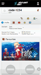 Mobile Screenshot of code-1234.deviantart.com