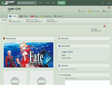 Tablet Screenshot of code-1234.deviantart.com
