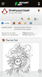 Mobile Screenshot of iliveinyourcloset.deviantart.com