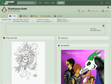 Tablet Screenshot of iliveinyourcloset.deviantart.com