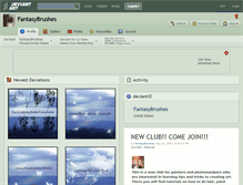 Tablet Screenshot of fantasybrushes.deviantart.com