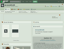 Tablet Screenshot of deviantarcade.deviantart.com