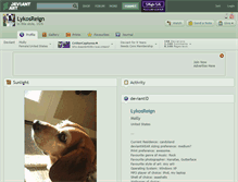 Tablet Screenshot of lykosreign.deviantart.com