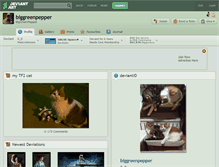Tablet Screenshot of biggreenpepper.deviantart.com