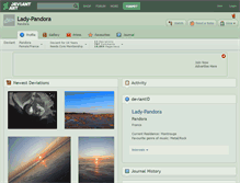 Tablet Screenshot of lady-pandora.deviantart.com