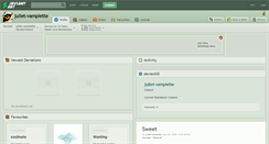 Desktop Screenshot of juliet-vampiette.deviantart.com