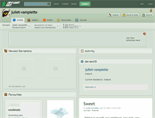 Tablet Screenshot of juliet-vampiette.deviantart.com