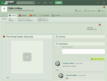 Tablet Screenshot of chibi-x-hitsu.deviantart.com