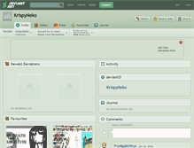 Tablet Screenshot of krispyneko.deviantart.com