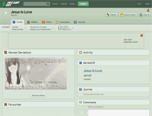 Tablet Screenshot of jesus-is-love.deviantart.com