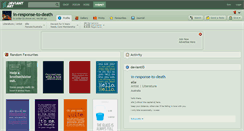 Desktop Screenshot of in-response-to-death.deviantart.com