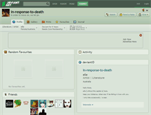 Tablet Screenshot of in-response-to-death.deviantart.com