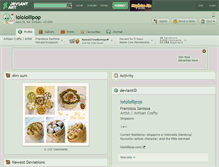 Tablet Screenshot of lololollipop.deviantart.com