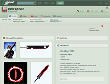 Tablet Screenshot of darkfayt2087.deviantart.com