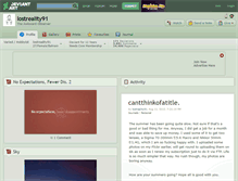 Tablet Screenshot of lostreality91.deviantart.com