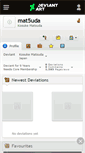 Mobile Screenshot of mat5uda.deviantart.com