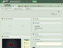 Tablet Screenshot of mat5uda.deviantart.com